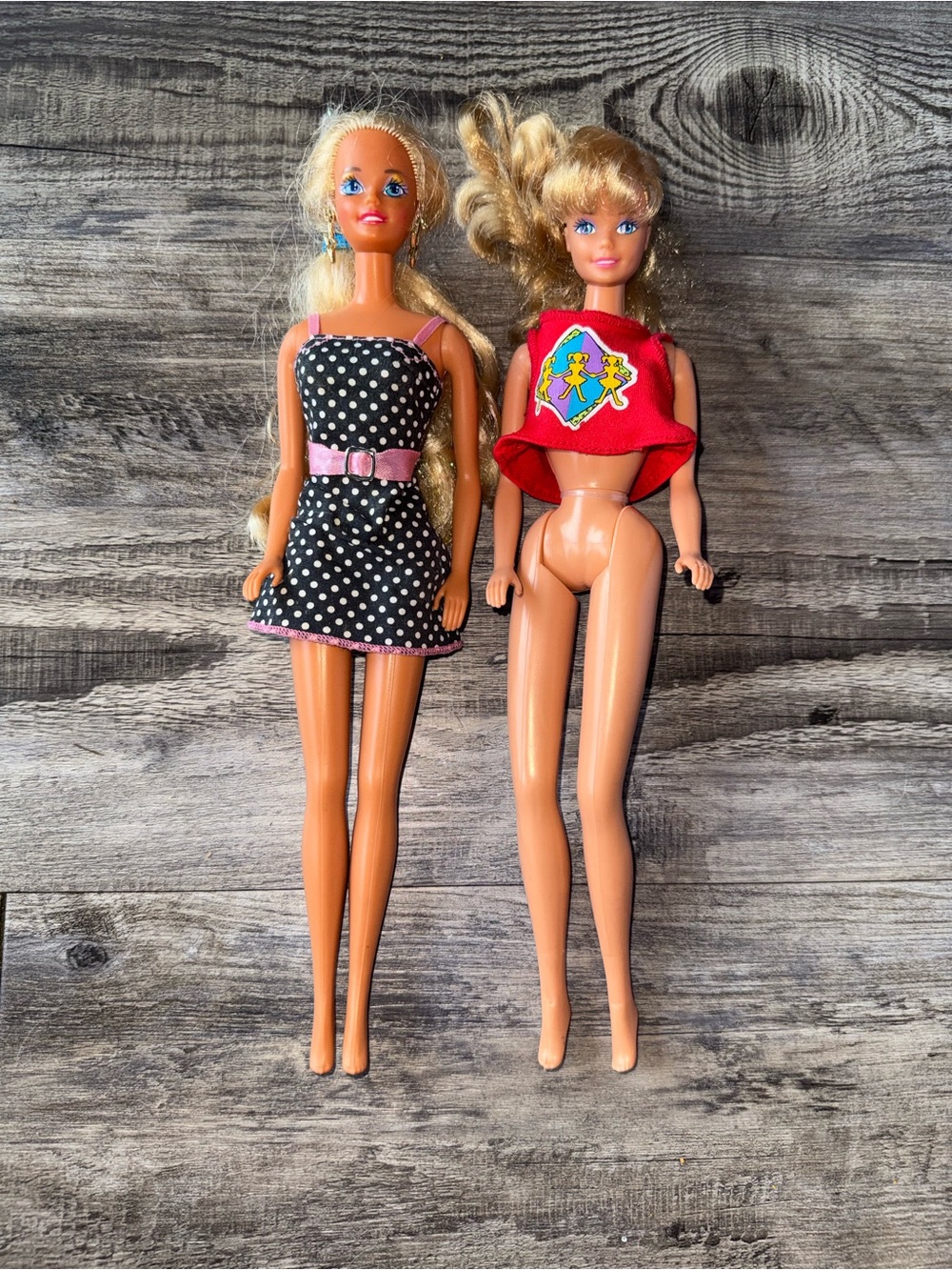 Vintage Barbie Dolls Lot (2) 80s 90s Mattel Twist & Turn Dolls